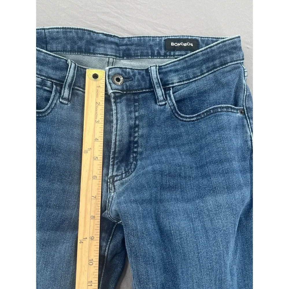 Bonobos Jeans Men's 30x28(Fits 30x27) Blue Medium Wash Straight Leg Denim